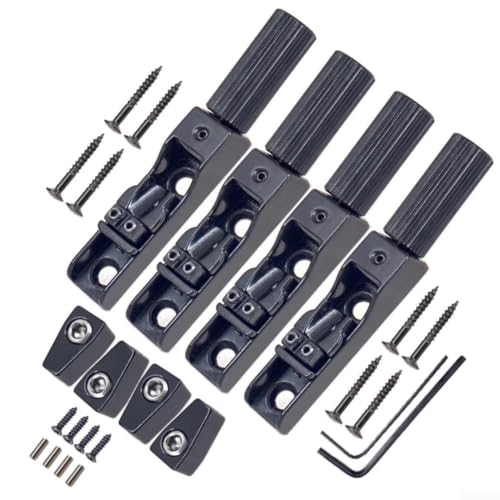 Accarugty Fixed Headless Bass Bridge- for 4 5 6 String Bass Guitar