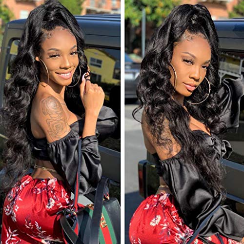 Sunber Body Wave Human Hair Bundles, 12A Grade Brazilian Virgin Hair 18”20”22”Hair Extensions 3 Bundles 100% Unprocessed Weave Bundles Natural Black Color Double Weft Body Wave Bundles #TOP7
