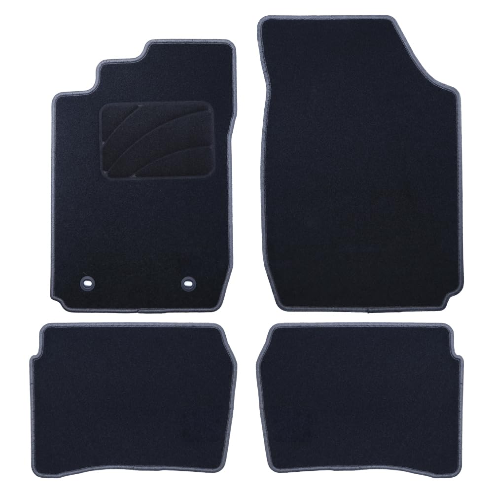 Alfombra Toyota Corolla 1997-2002 de 5 piezas con elegante ribete gris oscuro 8