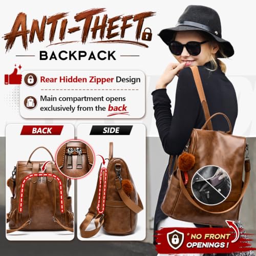 CHERUTY Women PU Leather Backpack