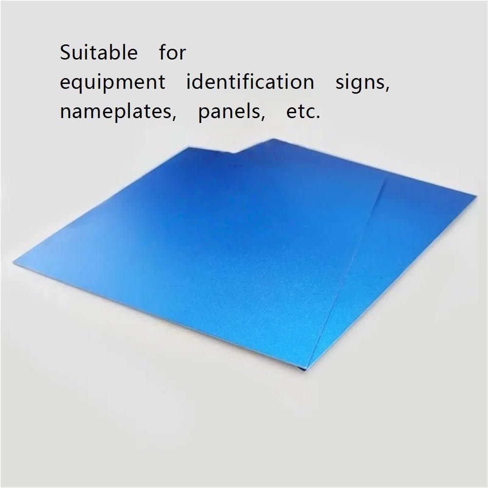 Glatte Platte aus eloxiertem Aluminium, blau gebürstete Oberfläche, 5052 Aluminiumfolie, Dicke 0,8–2 mm, for Bastelarbeiten(200x200x1.5mm)