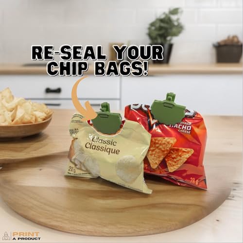 3D-Printed-Venus-Flytrap-Plant-Snack-Clips-Potato-Chip-Bag-ClipsChip-Clips-Heavy-DutyBag-Clips-for-Food-StorageFake-House-PlantUnique-Home-Decor-9pcs-Green