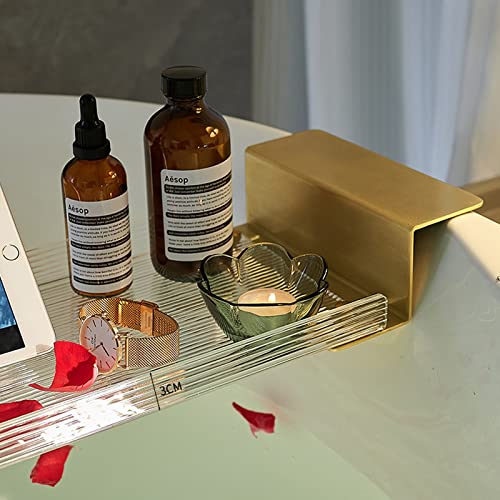 Plateau de salle de bain extensible anti-glisse pour éviter les chutes d'objets