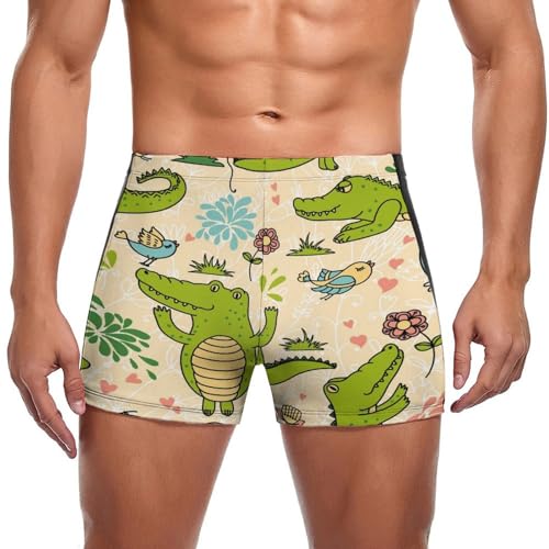 Maillot de bain crocodile homme idéal pour la plage et la piscine