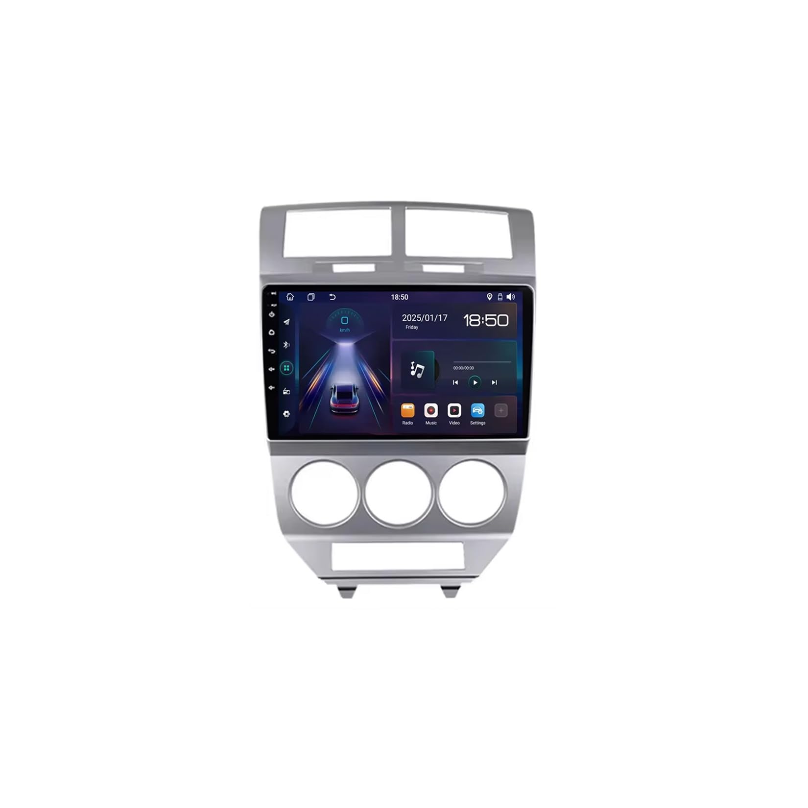 Car Stereo Carplay Radio de Coche para Dodge Caliber 2007-2010 HD Pantalla Tactil Radio Reproductor Reproductor de Internet, Bluetooth, WiFi, 4 Nuclear 1G+16G