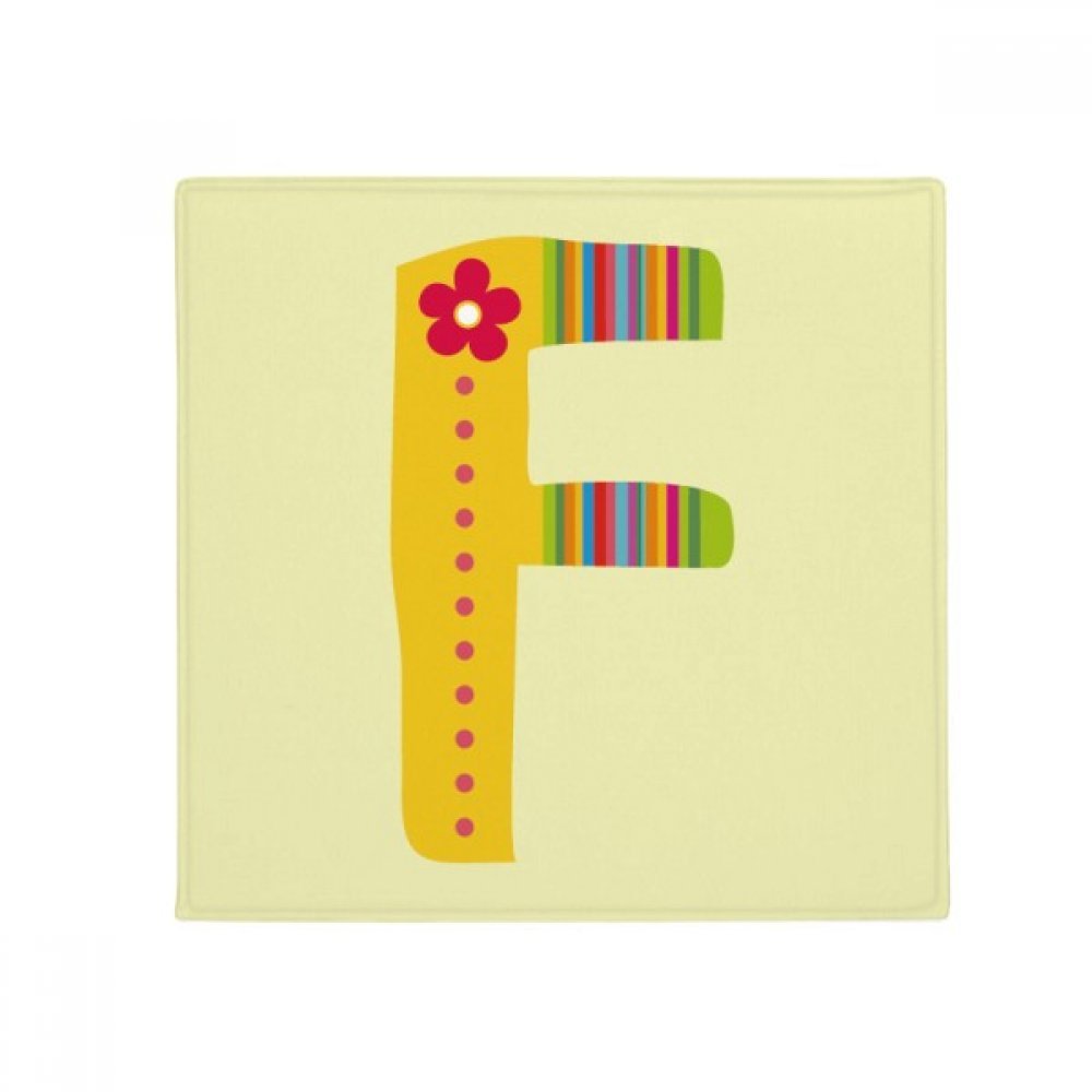 Tapis anti-slip cuisine alphabet F fleur mignon résistant aux animaux