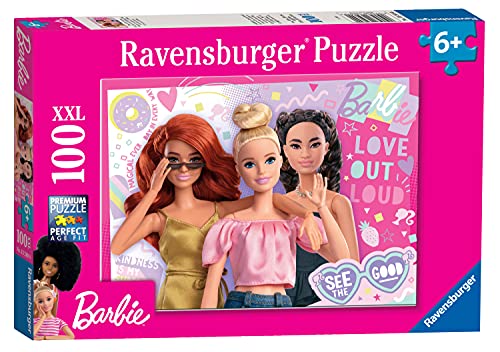 Ravensburger Barbie-Puzzle, 100 XXL-Teile — Puzzles für Kinder ab 6 Jahren, Barbie-Kollektion, Lern- und Spaßspiele, Geschenkideen – Ansicht 1