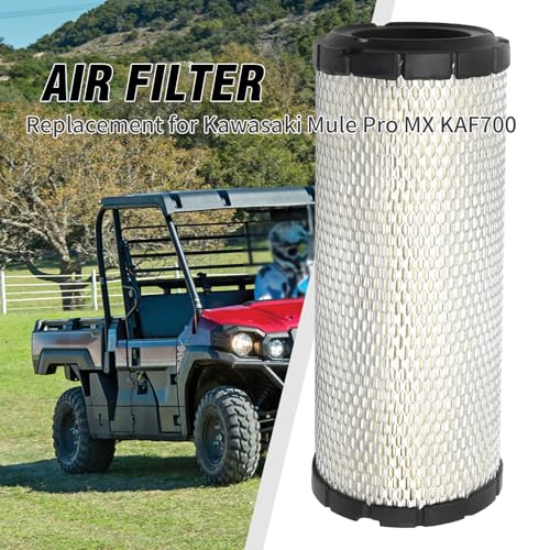 Image of Anxingo 11013Y005 Air Filter, Air Filter Element Replacement for Kawasaki Mule Pro MX KAF700 EPS LE SE Camo UTV 2019 2020 2021 2022 2023, Replaces 11013-Y005