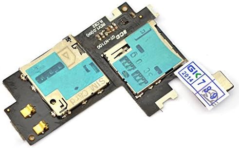 Flat Flex SIM Reader Cable + Micro SD Card Reader for Samsung Note 2 N7100 by Ellenne Store