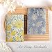 ipoul Flower Notebook, Hardcover, A5, 6x8, Lined Pages, Lay-Flat, Beautiful Journal for Women, Daisy Gifts, Personal Notebook, Dream Journal, Self Care Journal