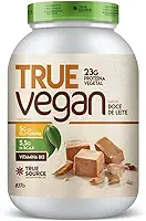 True Source True Vegan Proteína Vegetal - 837G Doce De Leite (Embalagem pode ter variações)