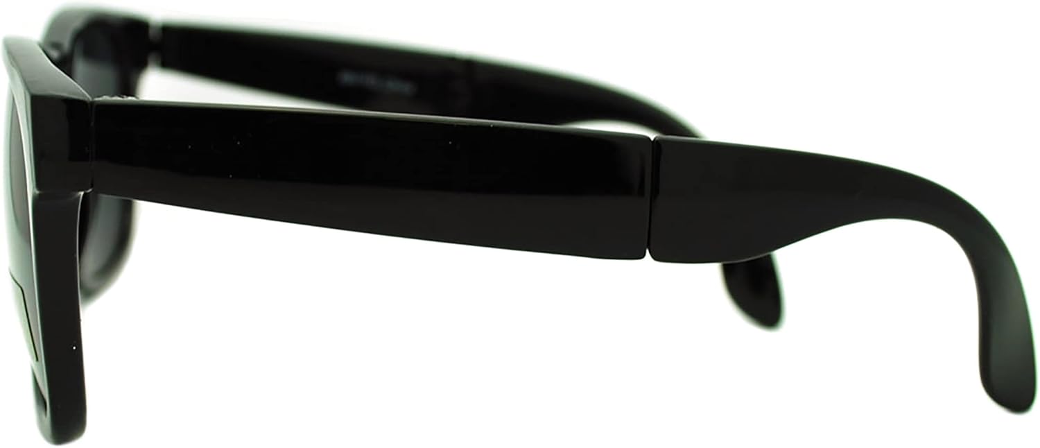JuicyOrange Folding Foldable Sunglasses Classic Square Frame Unisex Fashion - Image 6