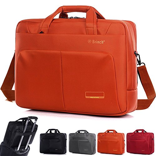 Preisvergleich Produktbild Laptoptasche Professionel Umhängetasche Laptop Schultertasch Tragetasche Tablette Aktentasche Für 15-15,6 Zoll Laptop / Tablet / MacBook / Notebook (Orange)