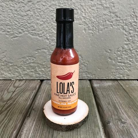 Lolas Fine Hot Sauce, Sauce Hot Carolina Reaper, 5 Fl Oz