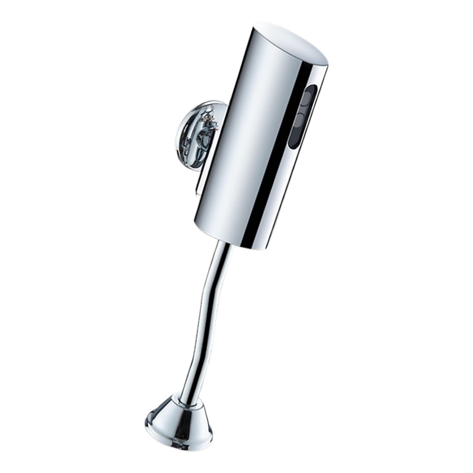Mekalero Bright Silver Automatic Sensors Urinal Flush Adapter Water Saving Smarted Sensors Quiet Operations For Public Restrooms Contactless Flush Adapter