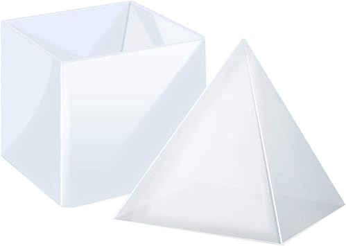 6" Resin Pyramid Molds Large Silicone Pyramid Molds for Jewelry Making Craft, Home Decoration