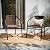 Flash Furniture Lila Modern Rattan Indoor/Outdoor Stackable Dining Chairs, Stacking Rattan Bistro Chairs for Patio or Restaurant, Set of 2, Brown