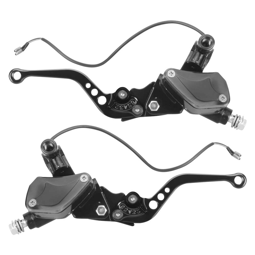 7/8" Brake & Clutch Lever Perch Combo Set | For Honda, Suzuki, Kawasaki, Yamaha Bikes