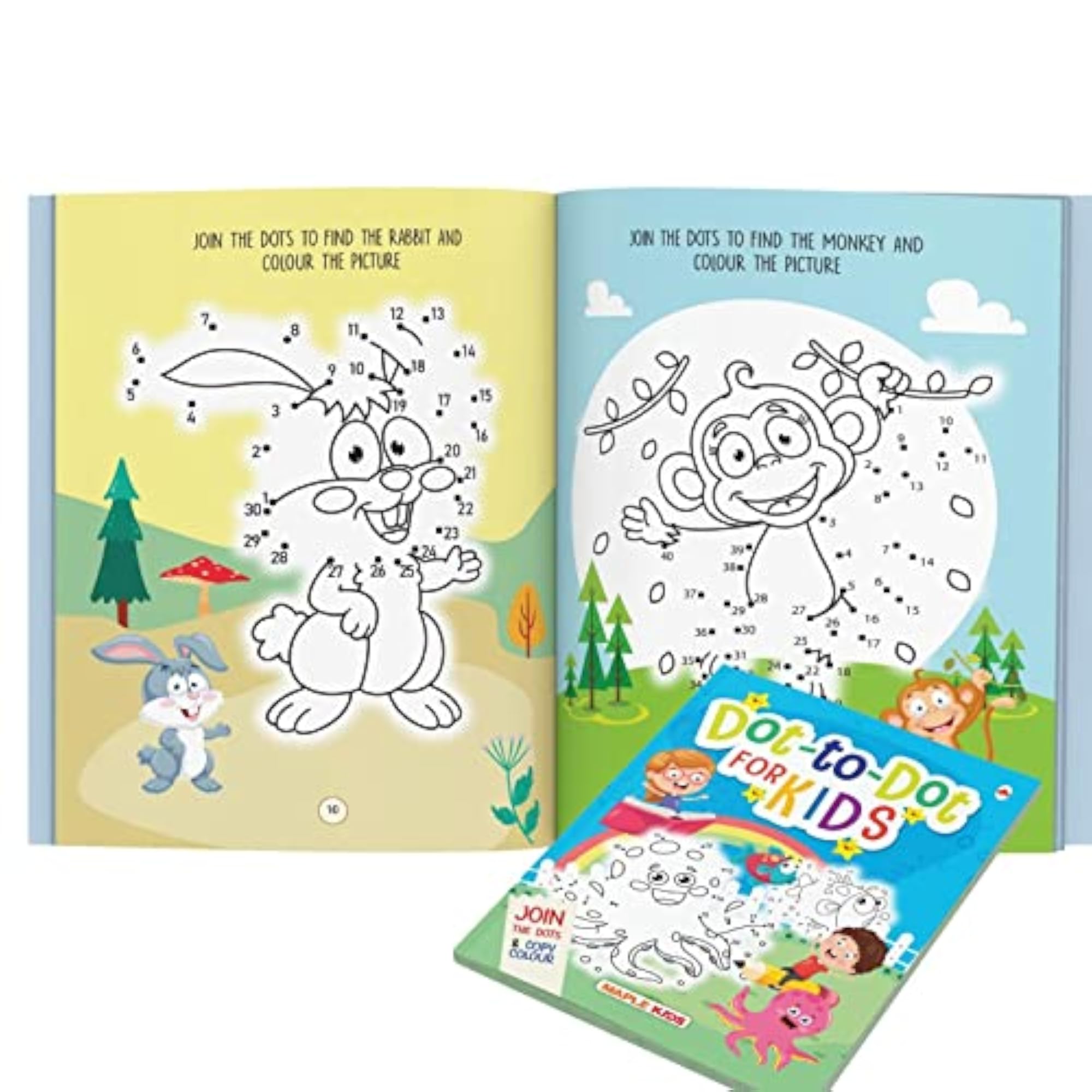 Dot to Colouring Book for Kids, Fun Activity