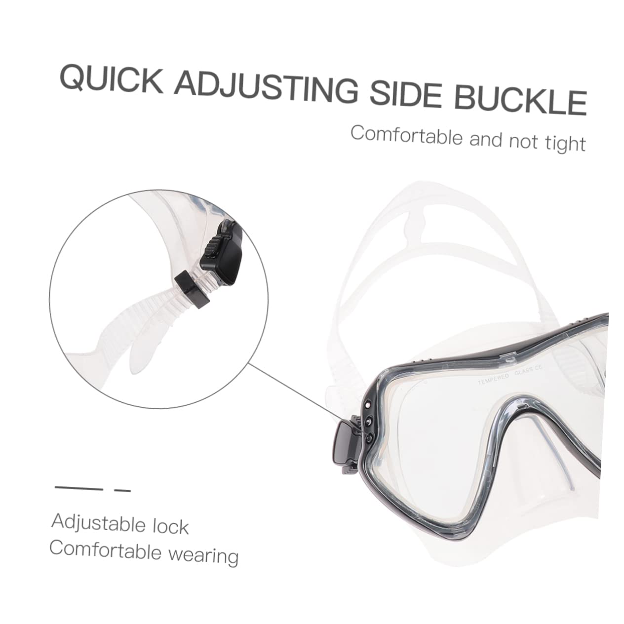 Set Maschera Boccaglio Snorkeling in Silicone Nero