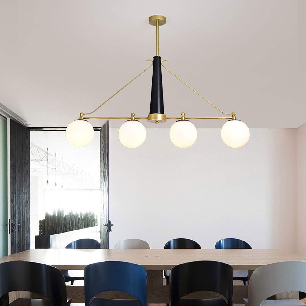 Pozłacany żyrandol 6 świateł Nowoczesny Sputnik z połowy wieku Wisiorek oprawa oświetleniowa Przemysłowa lampa sufitowa w stylu vintage do jadalni Salon, 4 lampy, okrągłe