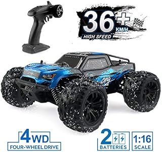 1:16 Scale Rc Cars, 2.4G 4WD Remote Control Off Road Truck, 36km/h High-Speed