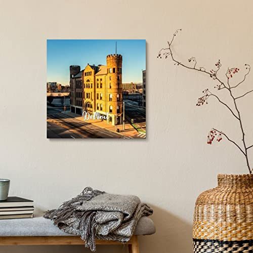 Toile murale Detroit Yelolyio mur vide solution cadre fixe - 5