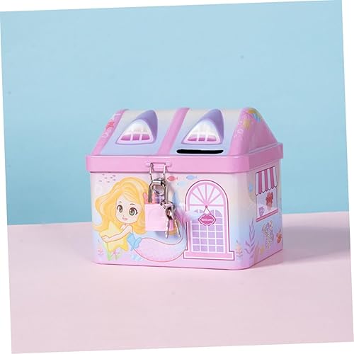 Miniatura 7 de Veemoon Alcancía de unicornio para niños, alcancía de metal para niños, caja de seguridad de metal para dinero, irrompible, banco de monedas para