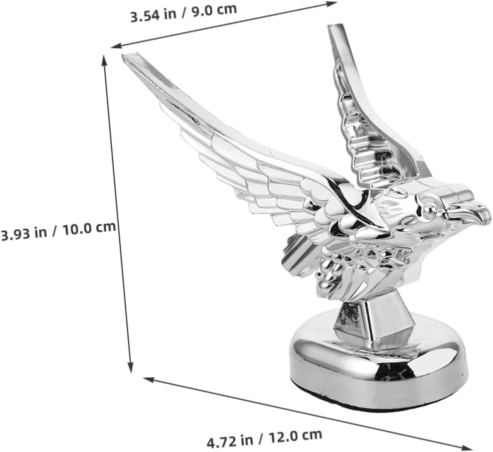 2pcs Hood Ornament Elegant Car Decoration for Trucks and Cars Easy to Install Realistic Spreadwing Design