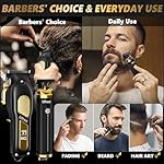 Ufree Hair Clippers for Men, Professional Clippers and Trimmers Set, Cordless Clippers for Hair Cutting, Beard Trimmer, Barber Clippers, Rechargeable Electric Shaver, Gifts for Men - Image 2