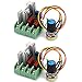 Gebildet 2pcs AC 110V-220V/25A 2000W SCR Precablato Modulo Regolatore Tensione Elettronico ad Alta Potenza, Regolatore Velocità del Motore Dimmer LED Piccolo con Manopola di Controllo Della Velocità