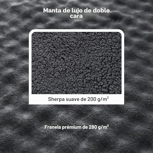 Miniatura 4 de Manta Eléctrica 150x200 Cm, Tejido 3d De Burbujas Y Vellón Sherpa, 6 Niveles De Calor, Temporizador 1-10h, Manta Eléctrica Doble Cara Para Cama Sofá Oficina, Lavable A Máquina, Idea De Regalo, Gris