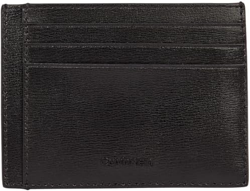 Calvin Klein CLEAN ESNTL ID CARDHOLDER Erkek Cüzdan, Siyah, Tek Beden - Görsel 1