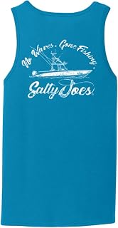 SALTY JOES Mens Graphic Logo Collection Heavyweight Cotton Tank Tops in S-4XL