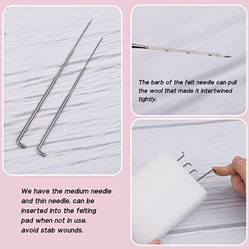 Image of QMNNMA Needle Felting Kit for Beginners, Ragdoll Cat Wool Felting Kit