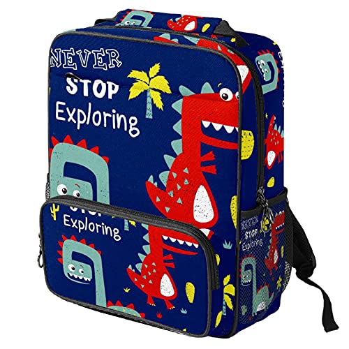Sac à dos ordinateur dinosaure bleu pour explorer le monde au quotidien