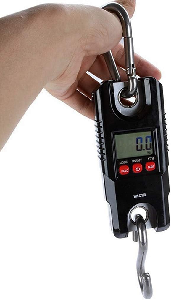 Mini Crane Scale, 300kg/0.1g Digital Industrial Electronic Crane Scale with LCD Display Home Outdoor Farm Weighing