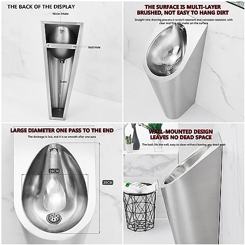 Bagni Moderni WC en Acero Inoxidable 304, lavado de alta eficiencia, fácil de instalar para baños públicos en casa/Hotel/bar/aeropuerto miniatura 3