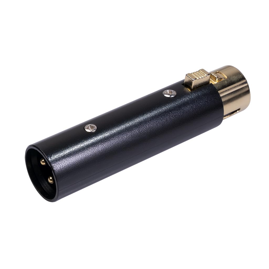 XLR 3 pin Male to 3 pin Female Adapter for Microphone and Mixer