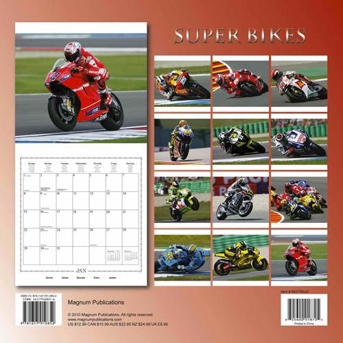 Kalendarz ścienny 2012 Super Bikes #TRA02