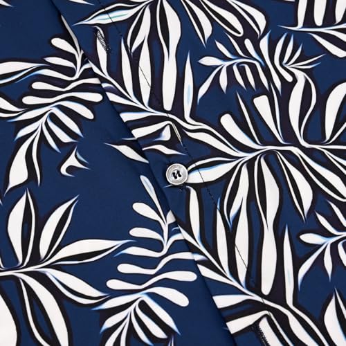 Image of Hawaiian Shirt for Men Tropical Shirts Summer Beach Button Down Short Sleeve Luau Aloha Floral Cruise Vacation Outfit 2026