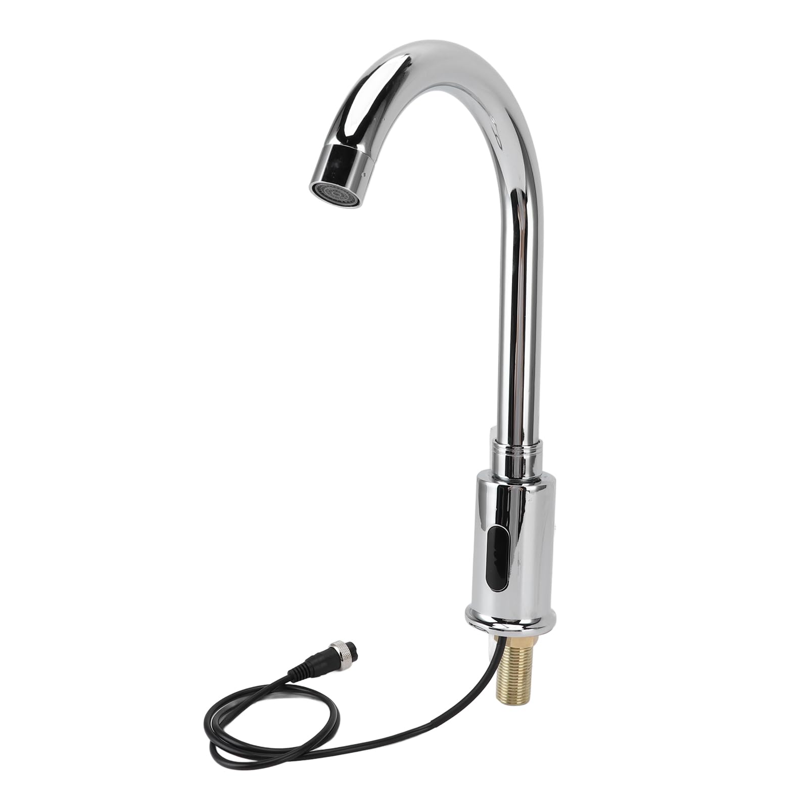Asixxsix Grifo de lavabo sin contacto, grifo de cocina sin contacto con sensor infrarrojo, de agua fría individual, grifos de cocina con sensor de movimiento