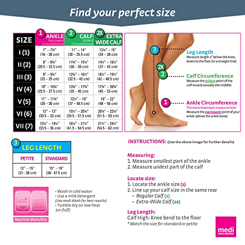 Mediven Plus For Men & Women, 30-40 Mmhg, Calf High Compression Stocking, Closed Toe #TOP5