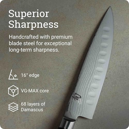Shun Classic 8" Hollow Ground Chef's Knife - Thumbnail 4