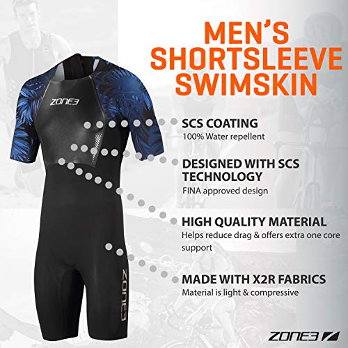 ZONE3 Men's Shortsleeve Swimskin3