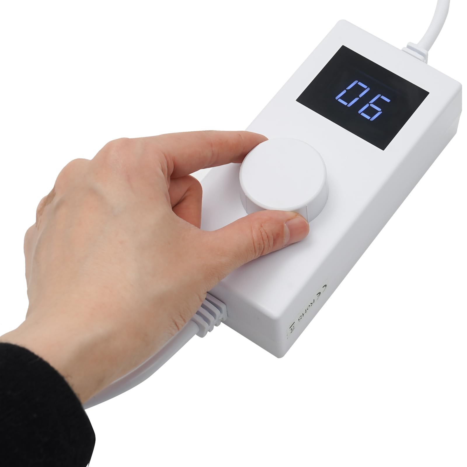 Colector de polvo de uñas, aspiradora de uñas para uñas, aspiración de polvo con luz LED, ángulo ajustable, 10 velocidades, aspiración de polvo de uñas