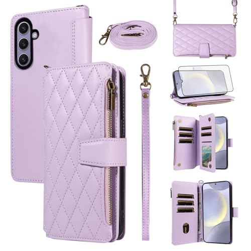 Protection S24+ antichoc Asuwish étui portefeuille anti-rayure écran