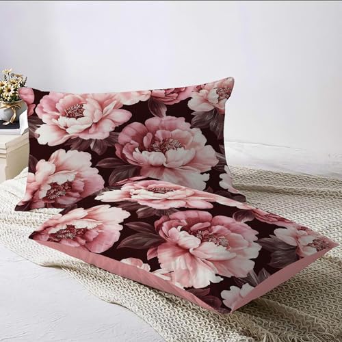 Housse de Couette 200x200cm Anti-Plis avec Fermeture Éclair Pratique