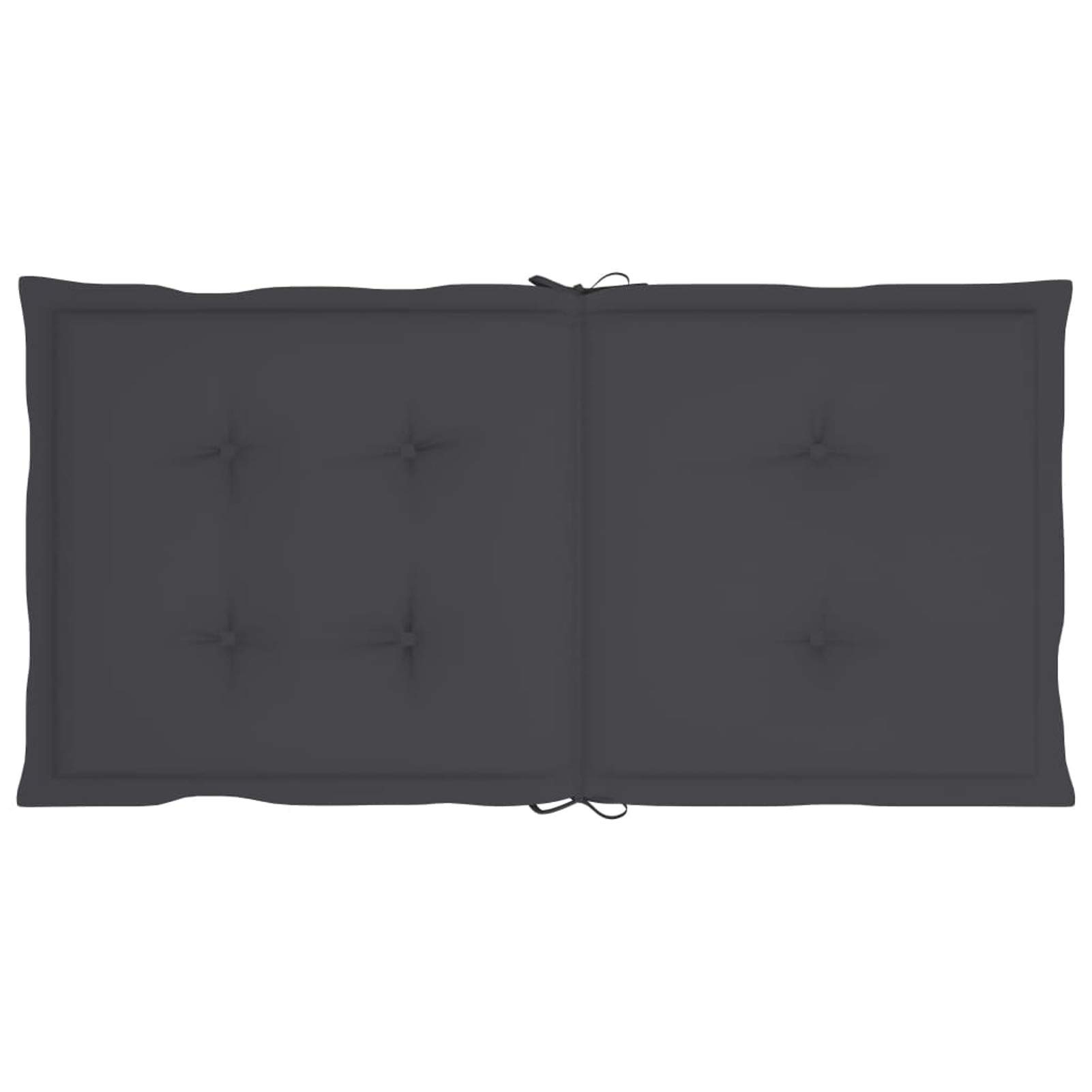 Tidyard Gartenstuhlauflagen 6er Set Polster Hochlehner Gartenstuhl Auflage Stuhlauflage Stuhlkissen Gartenstuhlkissen Sitzkissen Sitzauflage 100 x 50 x 4 cm, Stoff (100% Polyester),Anthrazit