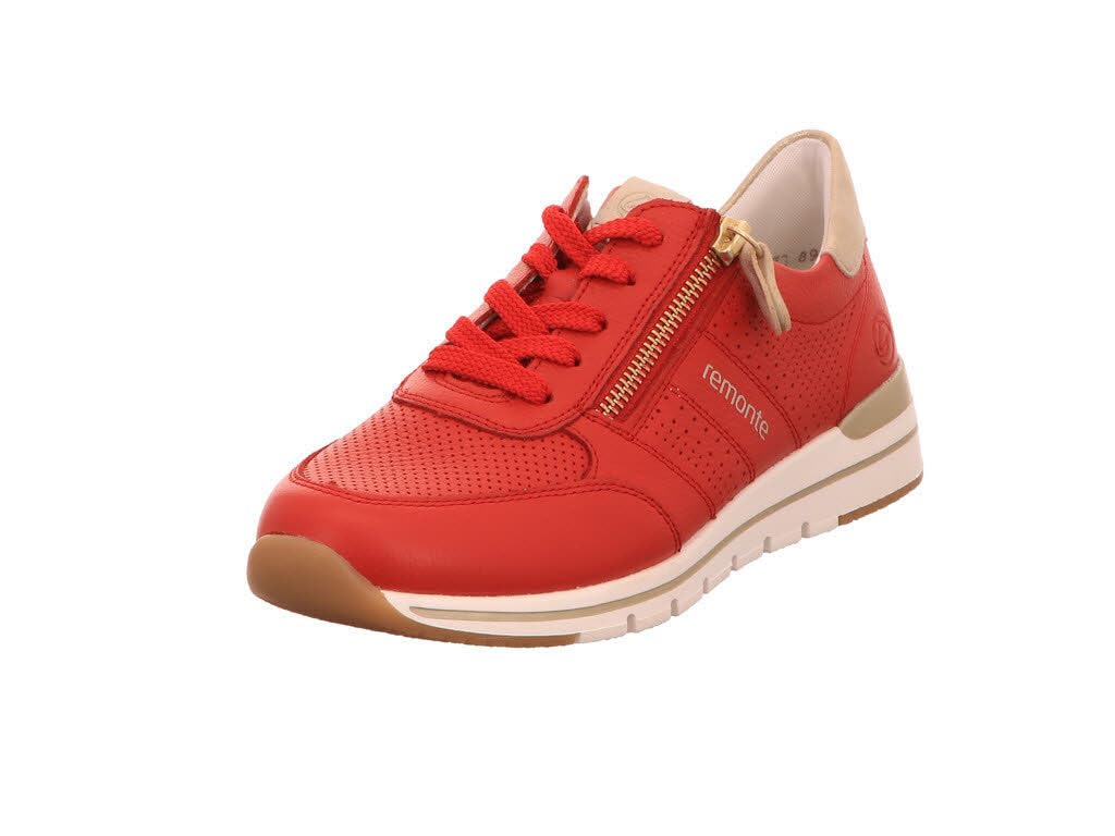 Remonte Women's Low-Top Trainers R6705, Women's Low Shoes, Loose Insole, Red 33, 44 EU